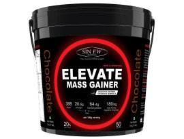 Sinew Nutrition Elevate Mass Gainer With Digestive Enzymes, 5 Kg (Chocolate Flavour)